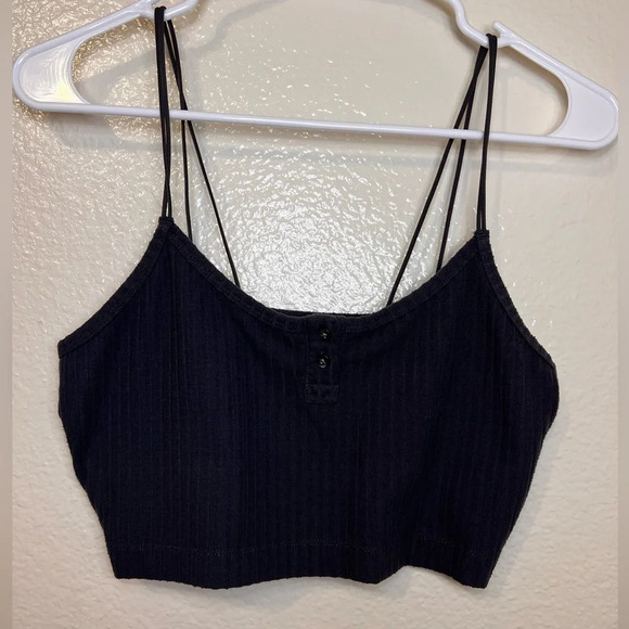 Madewell MWL brushed ribbed cropped tank - Picture 7 of 8